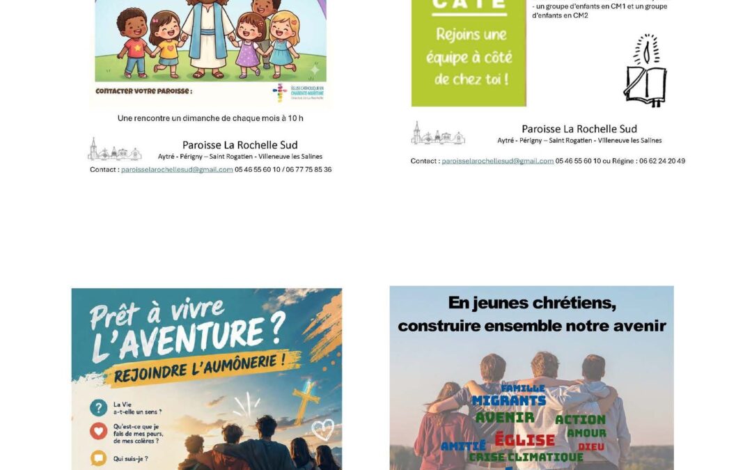 C&rsquo;est la rentrée pour le Caté et les aumôneries